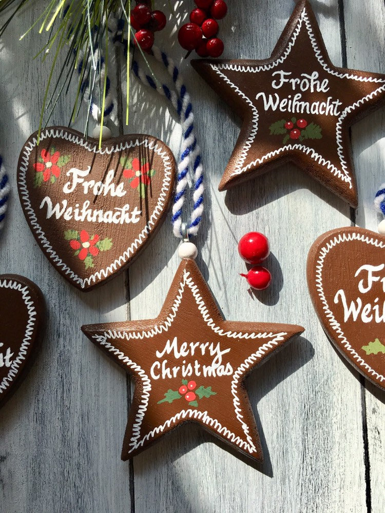 German Christmas Ornaments GINGERBREAD German Ornaments - Etsy UK