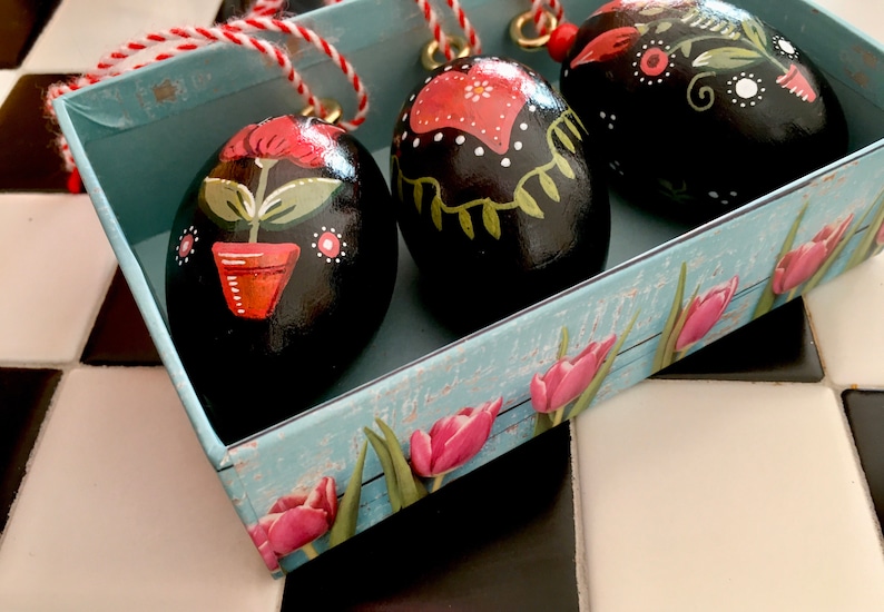 Easter Decorations Rosemaling Hand Painted Eggs Painted Easter Eggs Wooden Eggs Custom Painted Eggs