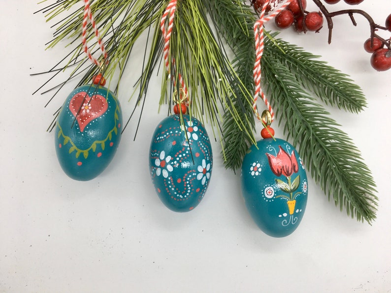 Easter Decorations Rosemaling Hand Painted Eggs Painted Easter Eggs Wooden Eggs Custom Painted Eggs