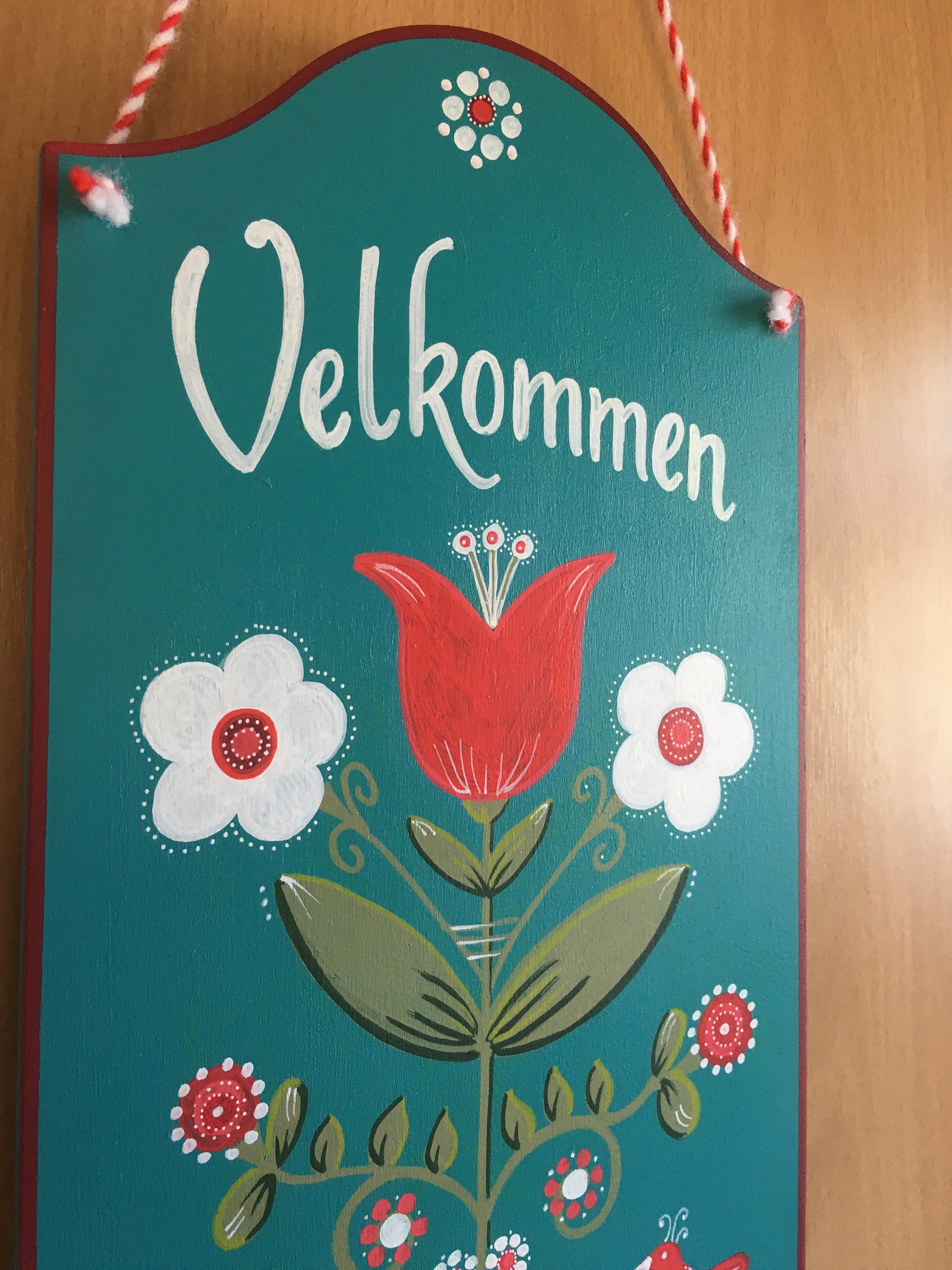Valkommen Sign Swedish Valkommen Velkommen Sign Nordic | Etsy