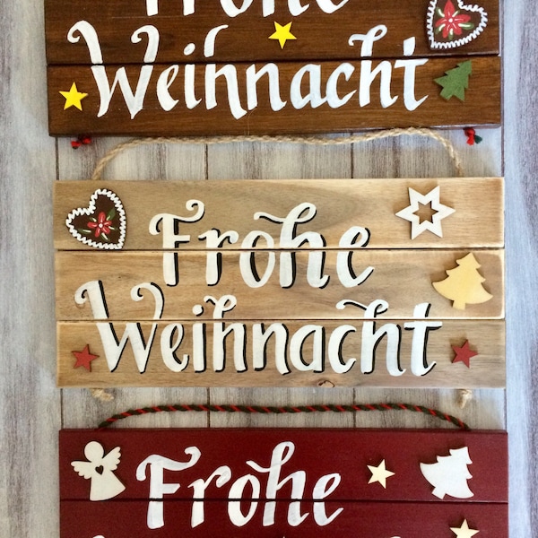 Natale tedesco, Segno tedesco, Regali tedeschi, Decorazione tedesca, Segno di Natale, Decorazione natalizia, Frohe Weihnacht, Decorazioni bavaresi, Landhaus