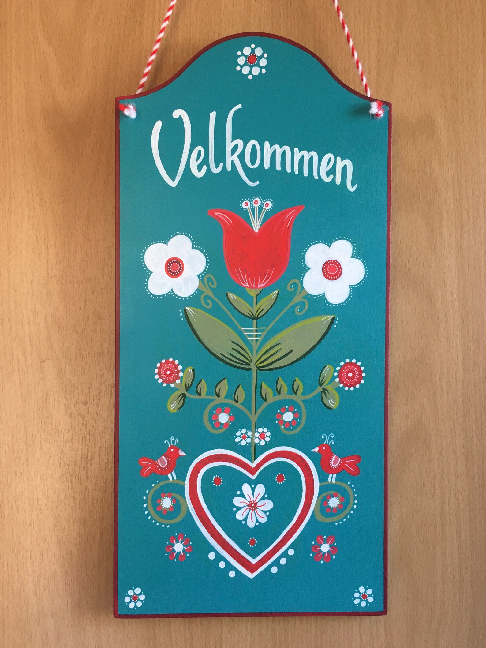 Valkommen Sign Swedish Valkommen Velkommen Sign Nordic | Etsy