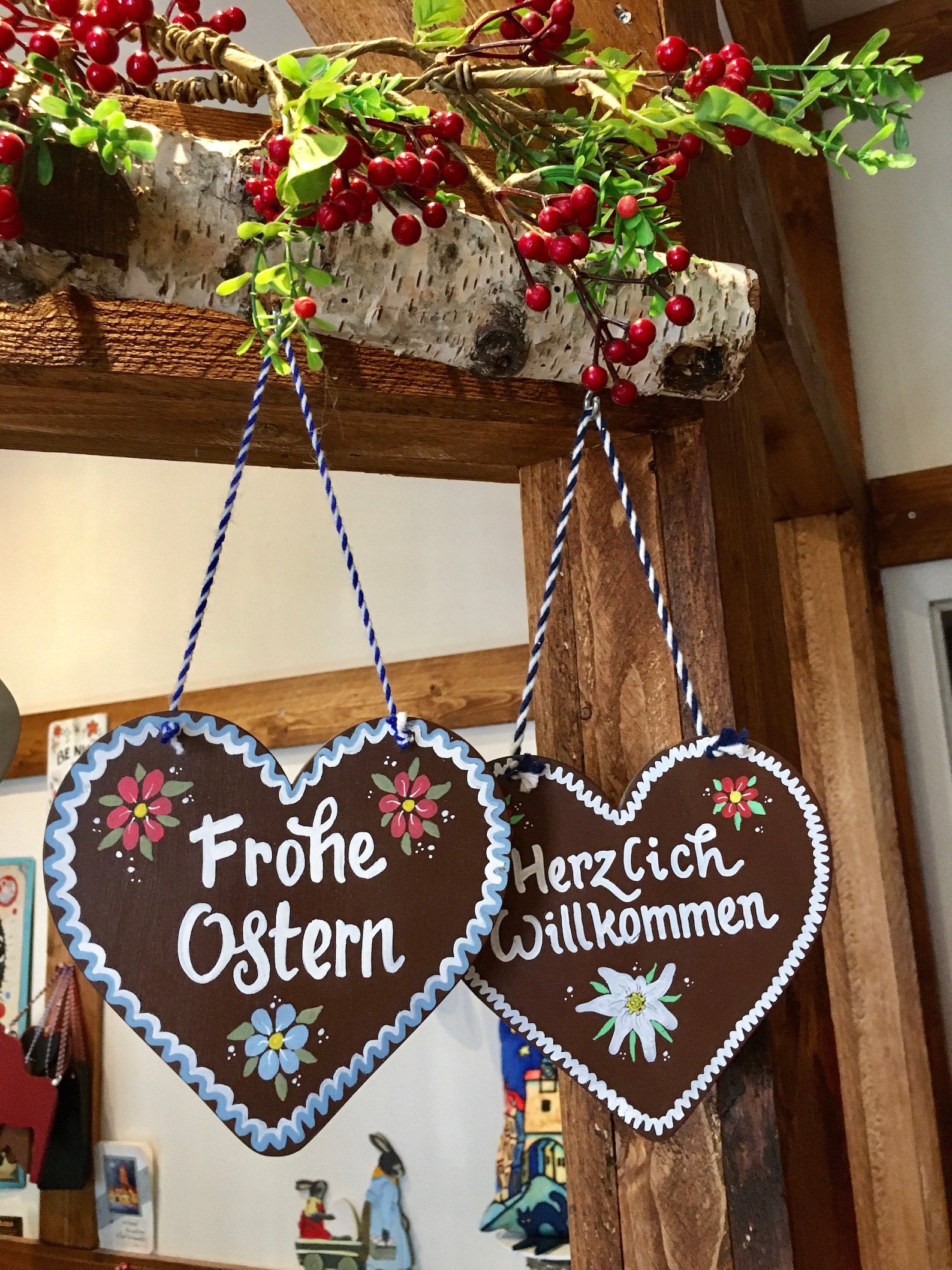 Gruss Gott, Willkommen Sign, Lebkuchen Herz, German Christmas Decoration, German Gifts, Frohe Weihnacht, German Decor, Landhaus Deko, Cookie