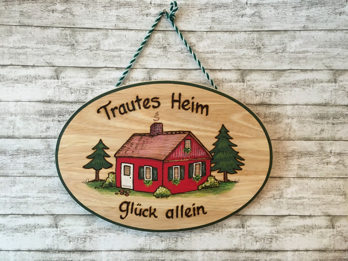 Home Sweet Home in German German Gifts Trautes Heim Glück Etsy