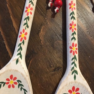 Swedish Kitchen Decor, Dala Horse, Swedish Gifts, Rosemaling, Scandinavian Decor, Swedish Kitchen, Wooden Spoons, Handmade Wood Decor image 9