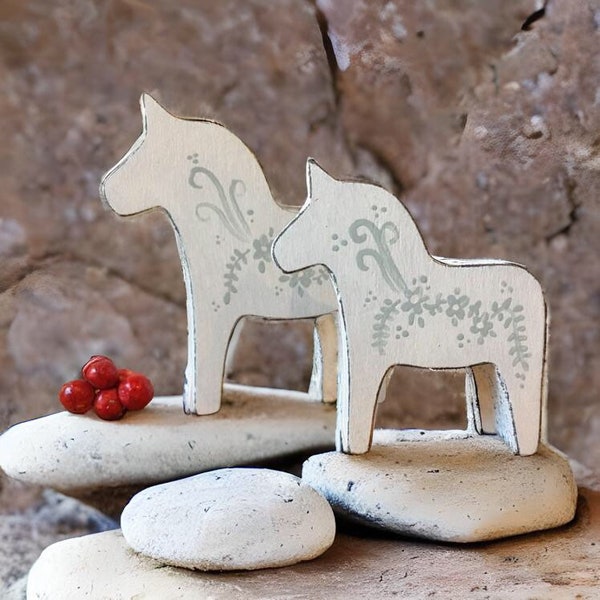 Dala Horse Set, Swedish Decor, Swedish Gifts, Horse Figurines, Scandinavian Decor, Swedish Christmas, Dala Horse, Sweden, Landhaus Deko