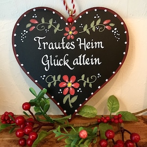 Home Sweet Home in German,   Trautes Heim, German Gifts, German Wall Decor, German Sign