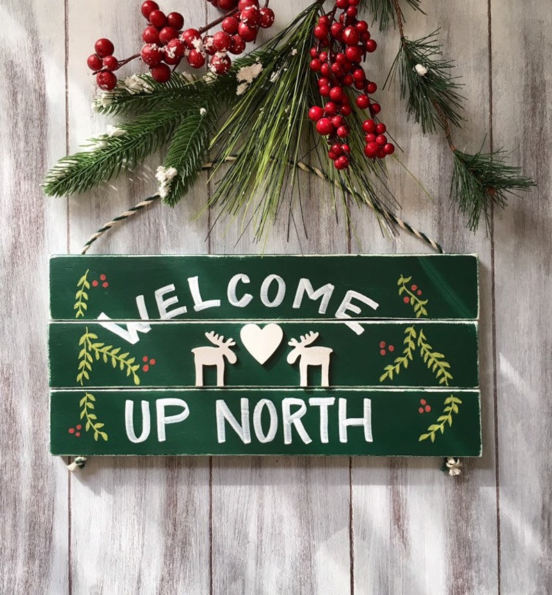 Up North Lodge Decor Camper Decor Rustic Decor Up North Etsy