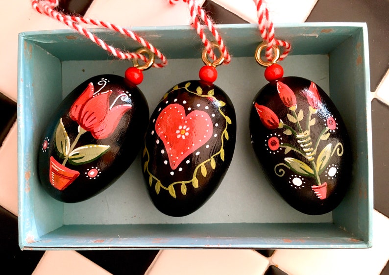 Easter Decorations Rosemaling Hand Painted Eggs Painted Easter Eggs Wooden Eggs Custom Painted Eggs