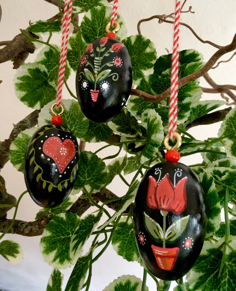 Easter Decorations Rosemaling Hand Painted Eggs Painted Easter Eggs Wooden Eggs Custom Painted Eggs
