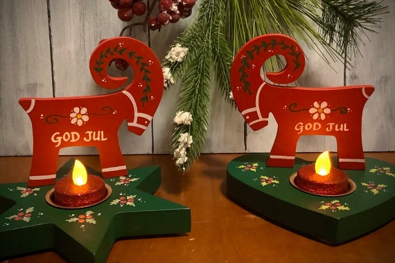 Jul Bock Swedish Christmas Decorations Scandinavian - Etsy Sweden