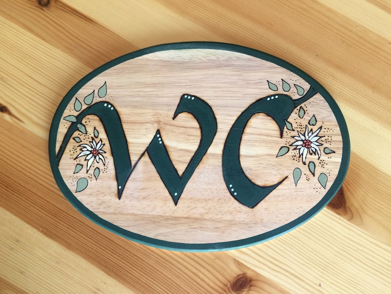 WC Sign German Sign Wc Door Sign German Gifts WC Sign Etsy
