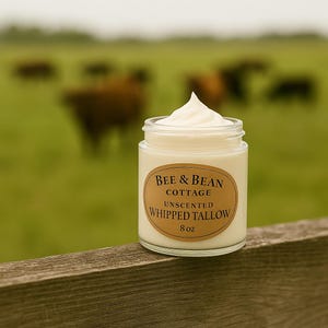 Whipped Tallow Face Cream Grass-Fed, No Additives - No Nonsense, Tallow Face Cream, Tallow Lotion, Tallow Balm, Skincare, Great Gift