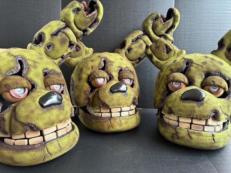 Springtrap FNAF Cosplay Head With See Through Mesh Eyes - Etsy