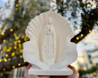 6" Virgin Mary Statue: 3D Printed Biodegradable Plastic