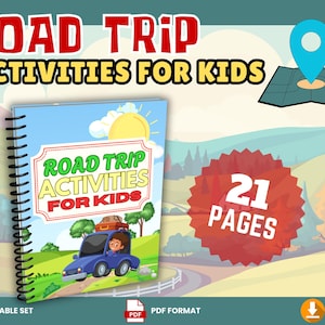 Kids Road Trip Games I Travel Activities I Road Trip Games Bundle I Kids Travel Games I Kids Car Activities I Family Road Trip Games