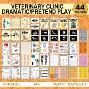 Pretend Veterinary Set | Pretend Play Vet | Vet Dramatic Play | Pretend Play Veterinary | Pet Clinic | Animal Hospital | Imaginative Play |