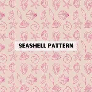Muscheln Illustrationen - Seamless Pattern