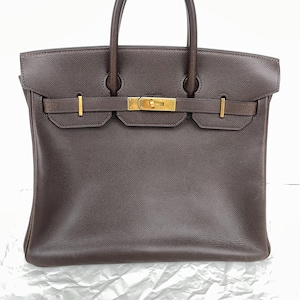 Authentic HERMÈS BIRKIN Purse 35 in Chocolate Brown Epsom Leather (1996)