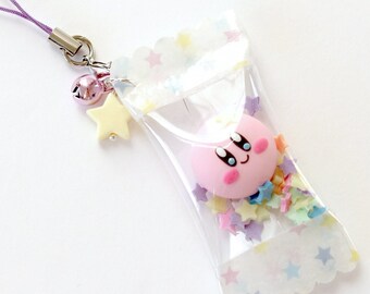 Kirby Candy Wrapper Charm - Pastel Stars