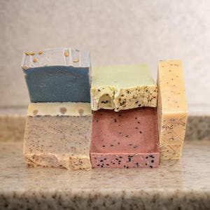 5-Bar Natural Artisan Soap Bundle | Natural Cold Process Artisan Handcrafted Soaps - Shareable Birthday, Anniversary, Friendship Gift