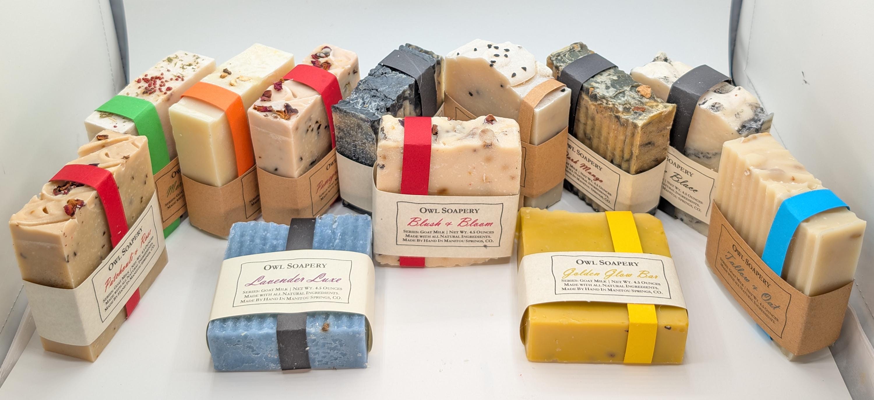 5-bar Natural Artisan Soap Bundle: Handcrafted Cold Process Soaps - Etsy