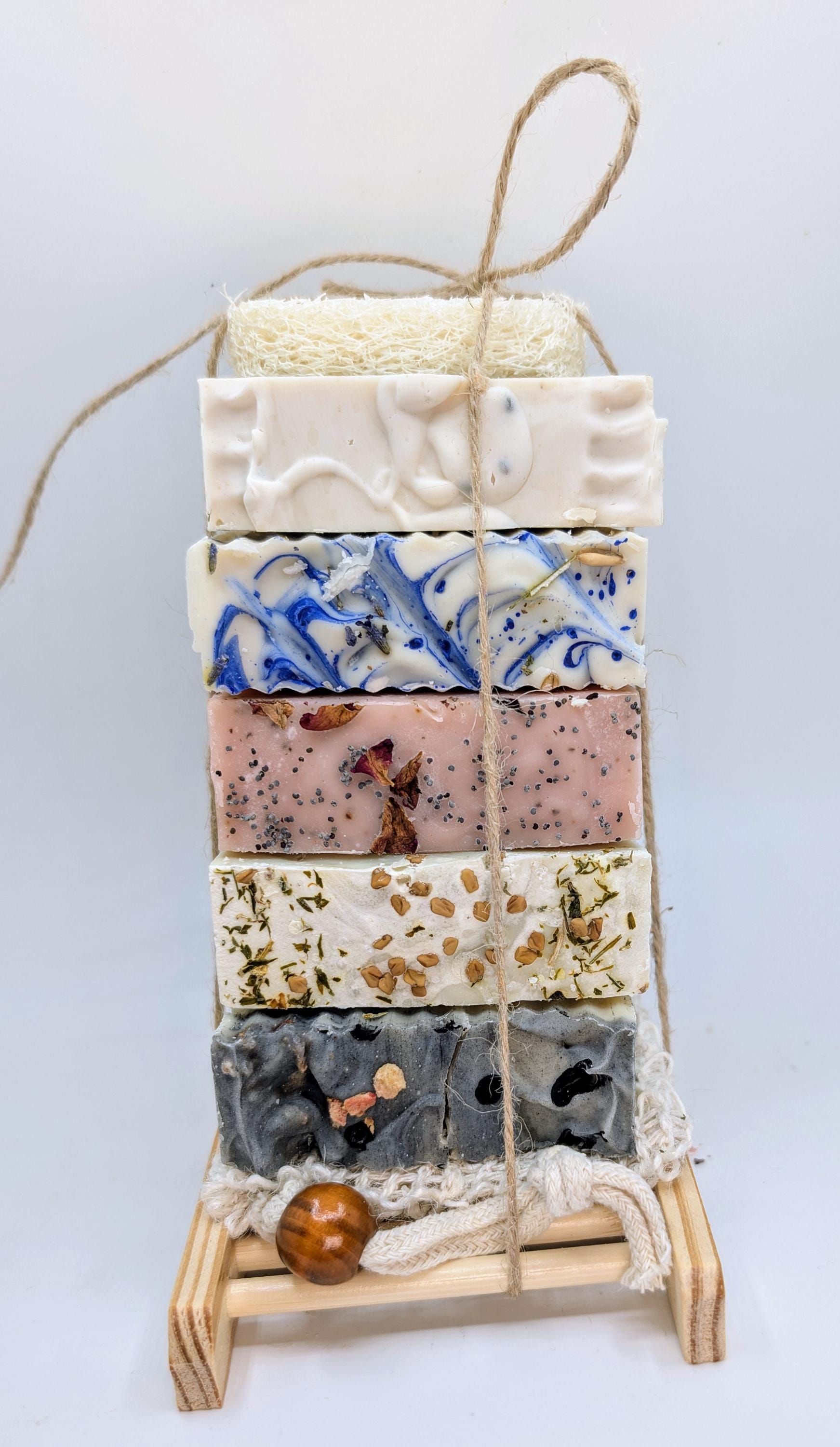 5-bar Natural Artisan Soap Bundle: Handcrafted Cold Process Soaps - Etsy