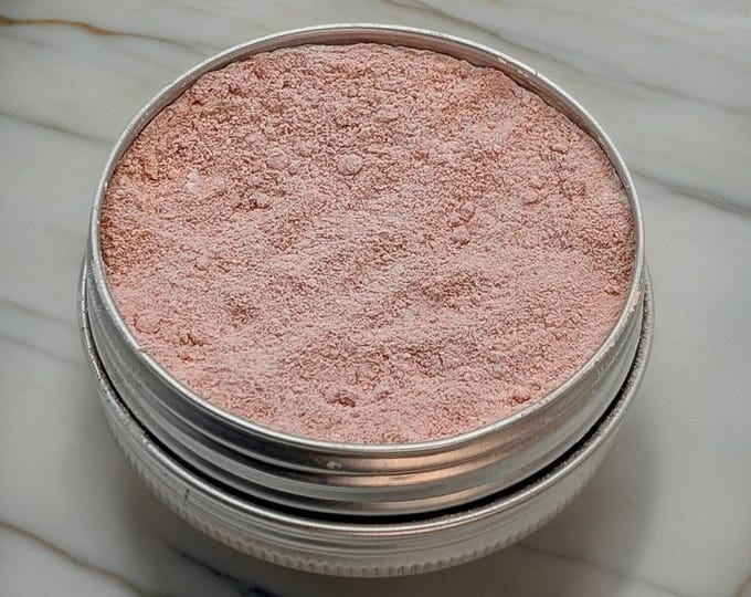 French Pink Clay Facial Mask: Natural Exfoliating Skincare, 2 oz