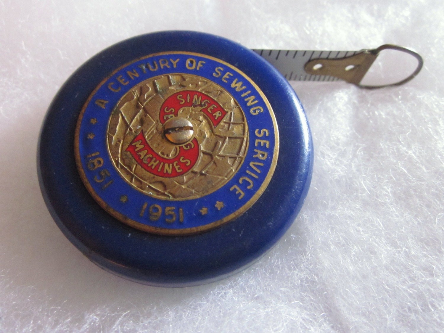 Vintage Singer Sewing Centennial Advertising Tape Measure Rare Etsy
