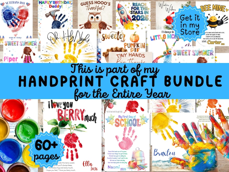 Veterans Day Handprint Craft, Kids Patriotic Art Printable, Flag Heart ...