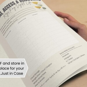 End of Life Planner Printable, Final Wishes Binder, Funeral Planning, Digital Emergency Organizer image 8
