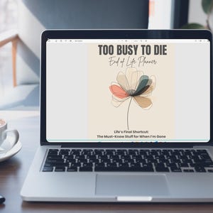 End of Life Planner Printable, Final Wishes Binder, Funeral Planning, Digital Emergency Organizer image 5