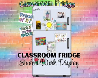 Classroom Fridge Bulletin Board Kit: Student Work Display, Community Decor