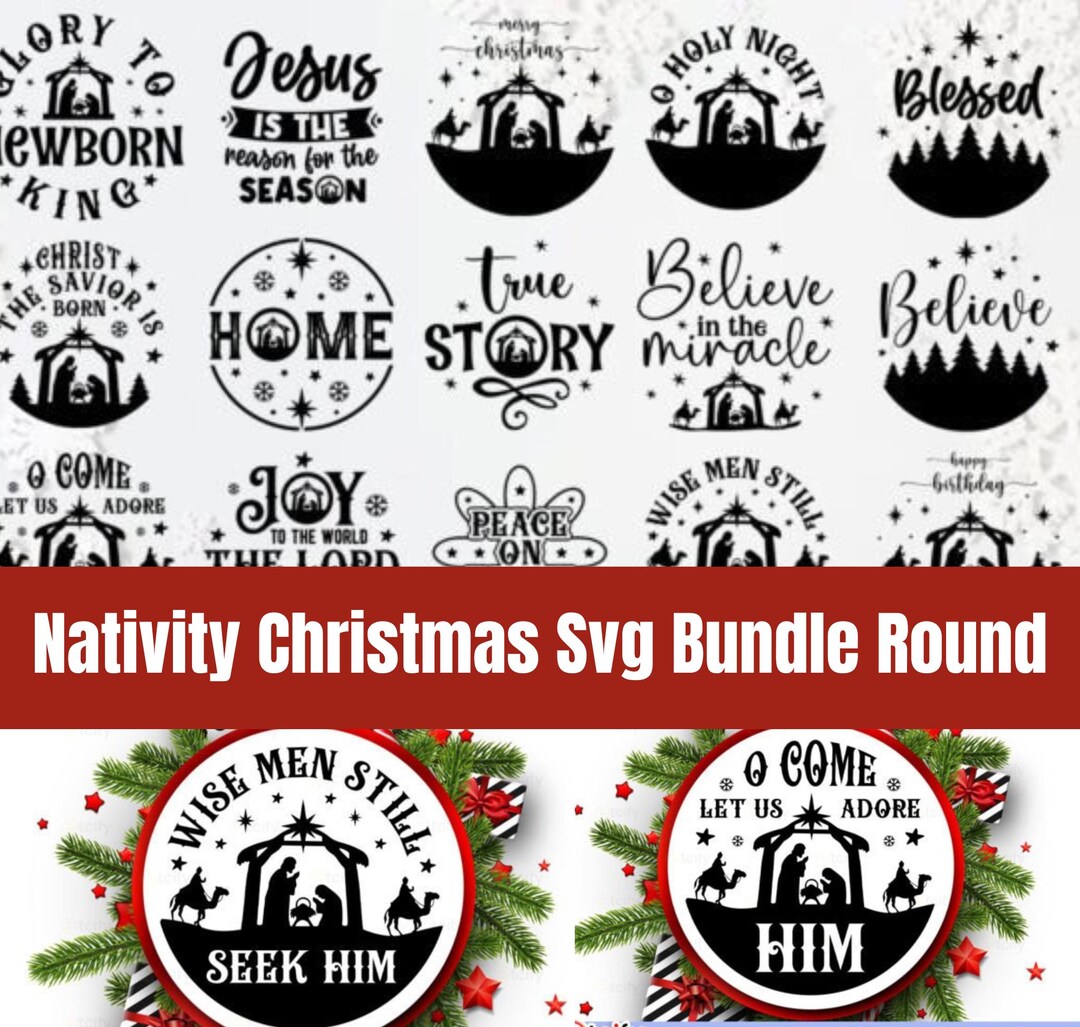 Nativity SVG Bundle / Cut File / Cricut / Commercial Use / Nativity SVG ...