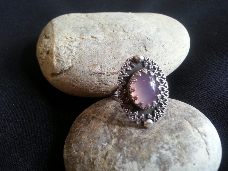 Chalcedony Filigree Ring image 3