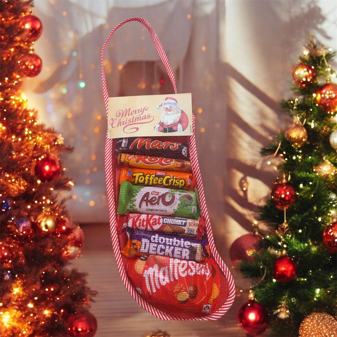 Retro Chocolate Stocking - Etsy UK