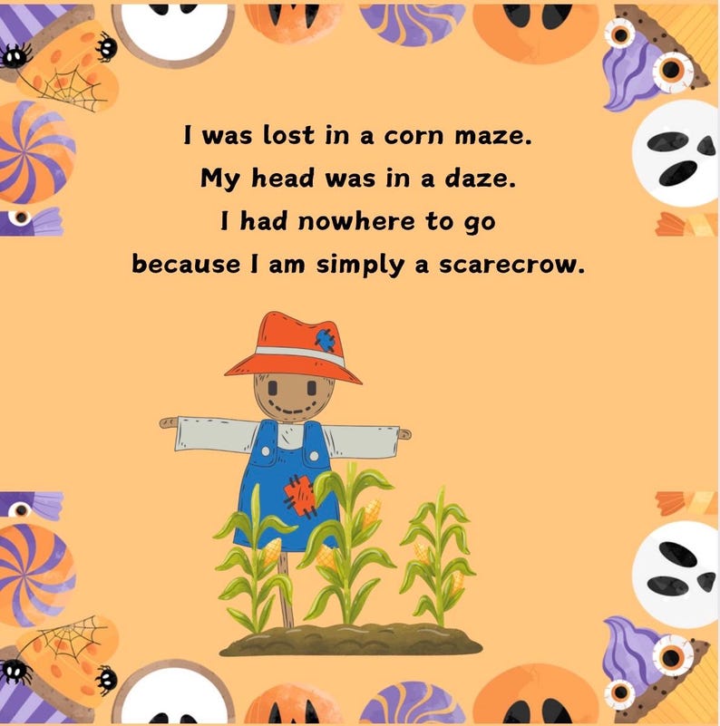 Bookmarks Rhyms Halloween Rhymes Children's Picture Book and Bookmark Bundle - Etsy