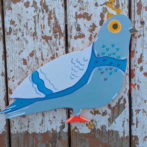 Donna the Pigeon, wall art.