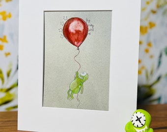 Kids room art, monster art, kids room decor, quirky art, Balloon Art