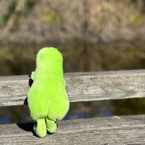 Monster Plush, Stuffed Animal, Handmade Toy, Stocking Stuffer, Funny Plush, Green Monster image 2