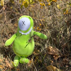 Monster Plush, Stuffed Animal, Handmade Toy, Stocking Stuffer, Funny Plush, Green Monster image 5