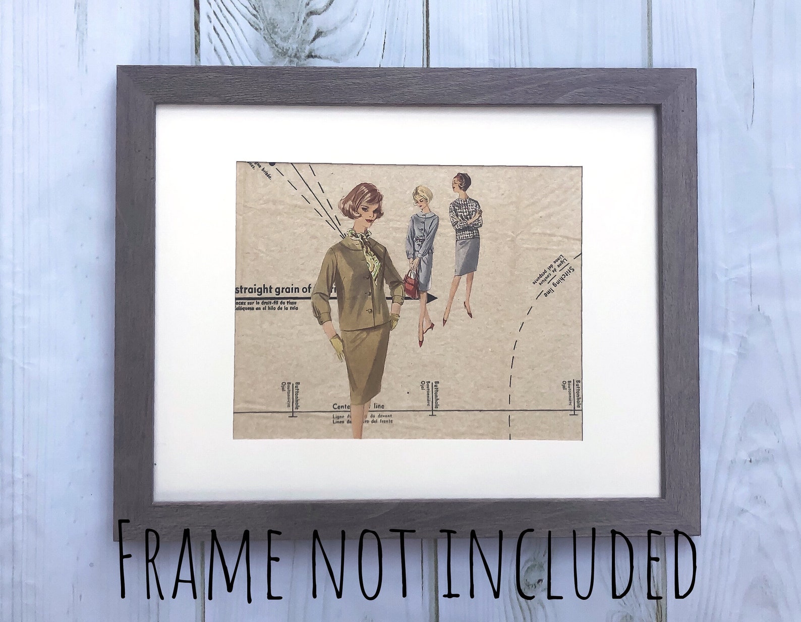 Sewing Art Vintage Sewing Pattern Art Etsy Pin af my boards p ideas