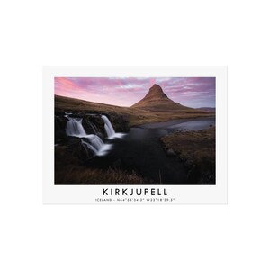 Kirkjufell Wall Art - Stampa fotografica di paesaggi - Decorazione naturale islandese