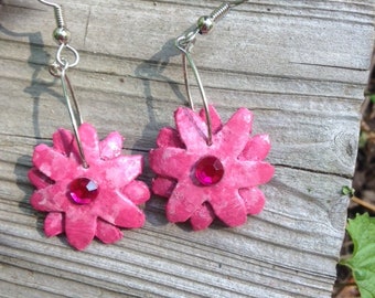 Boucles d’oreilles Flower Dangle-Bijoux-Made in USA-Handmade