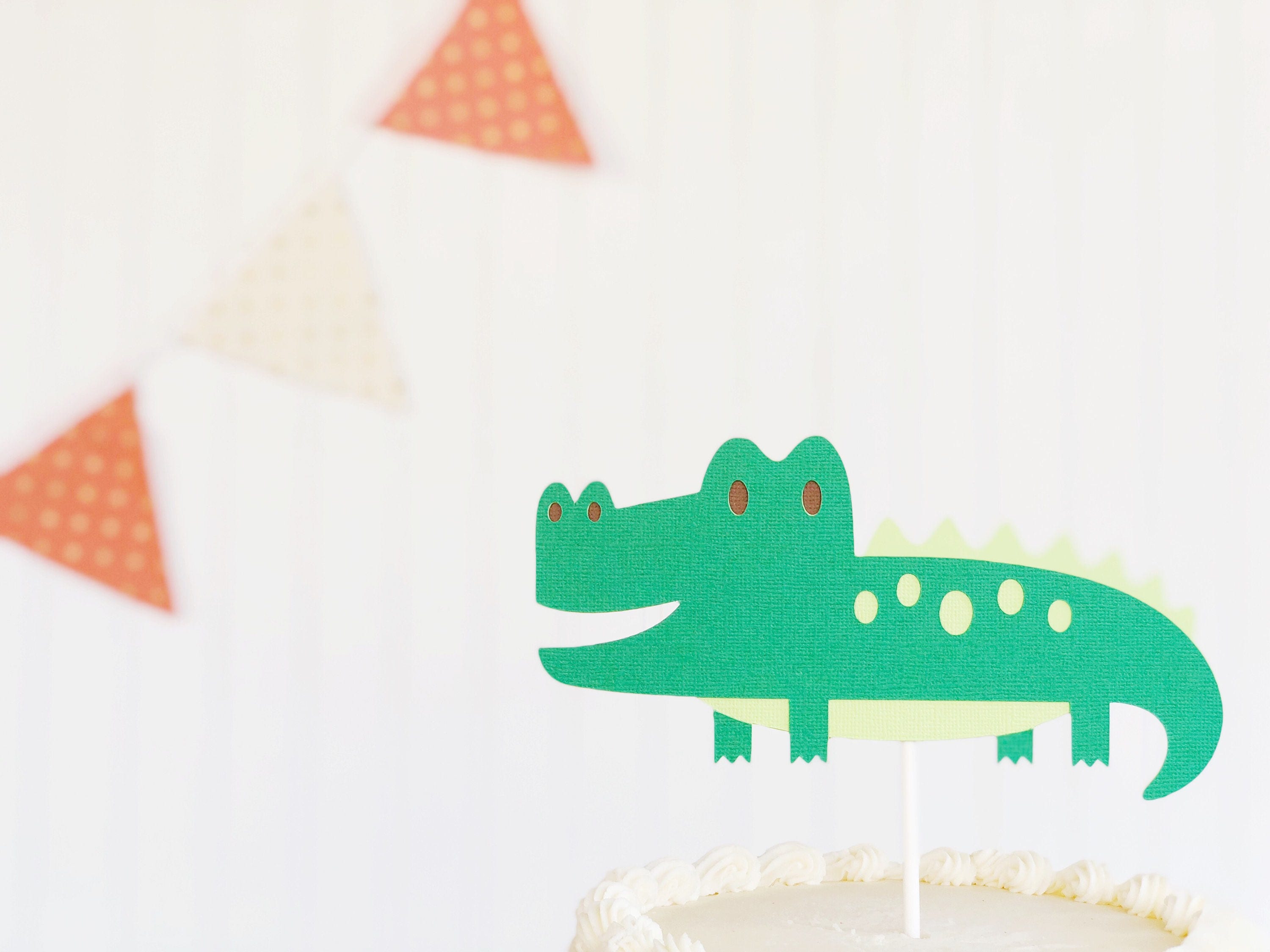 Python And Gator Cake Topper Alligator / Crocodile / Gator / Smash Cake / Cake Topper / - Etsy