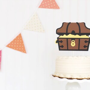 treasure chest / pirate / smash cake / cake topper / first birthday / baby shower / ahoy mate image 4