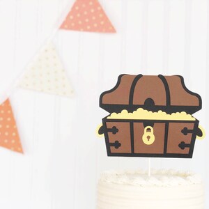 treasure chest / pirate / smash cake / cake topper / first birthday / baby shower / ahoy mate image 3