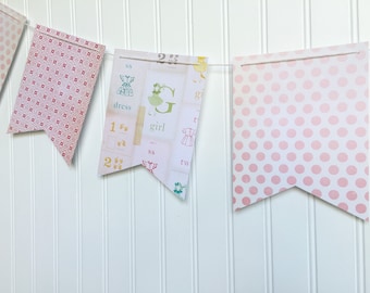 birthday banner / paper banner / garland / bunting / birthday party / baby shower banner / celebrate banner  / photo prop / wedding shower