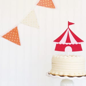 circus bigtop tent / smash cake / cake topper / first birthday / circus birthday party image 4