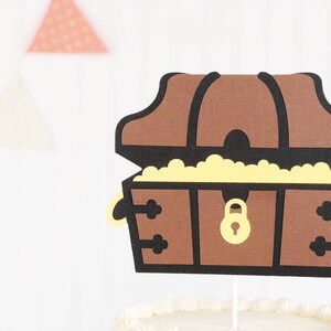 treasure chest / pirate / smash cake / cake topper / first birthday / baby shower / ahoy mate image 2